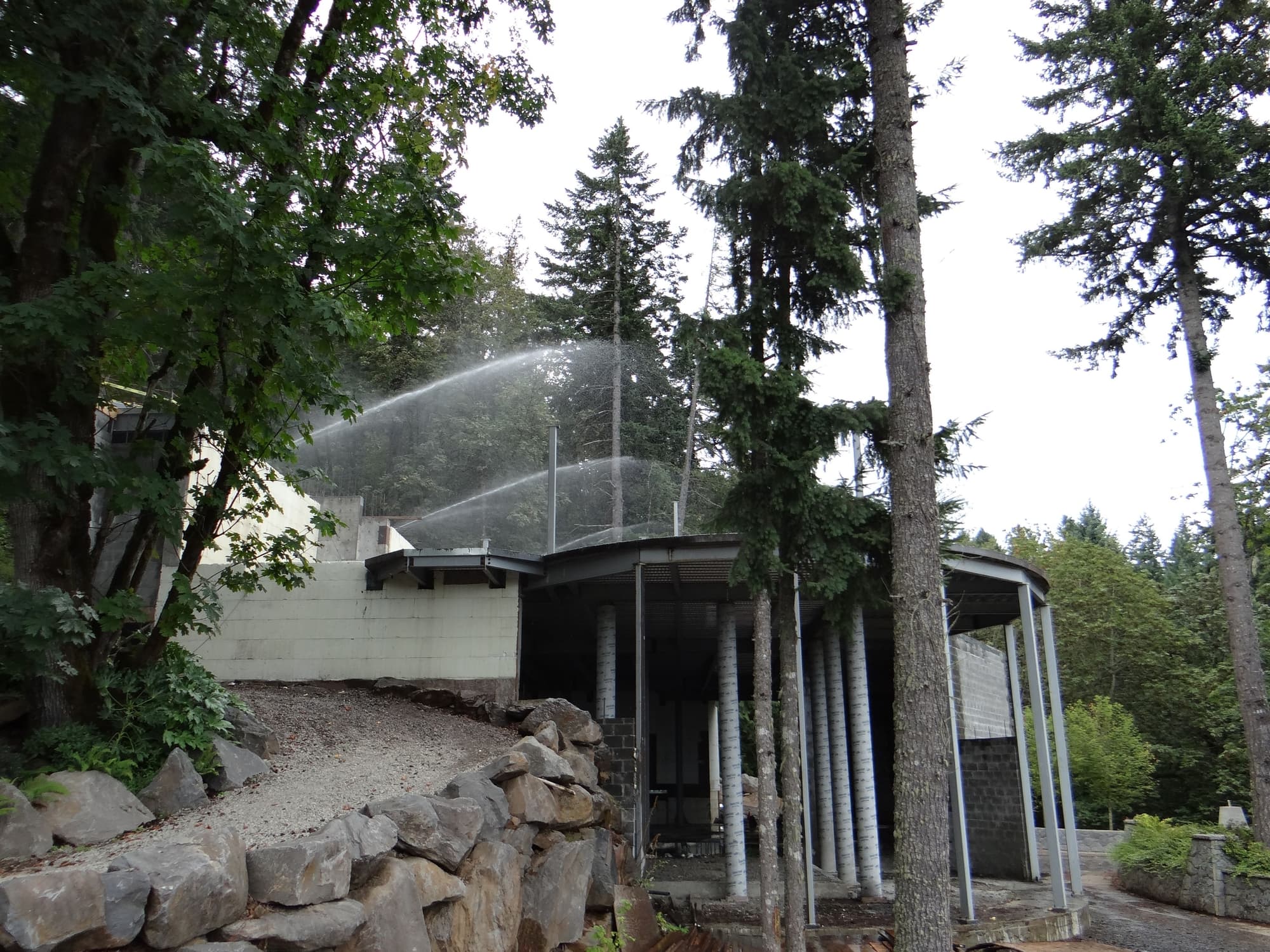 Sprinklers house construction forest